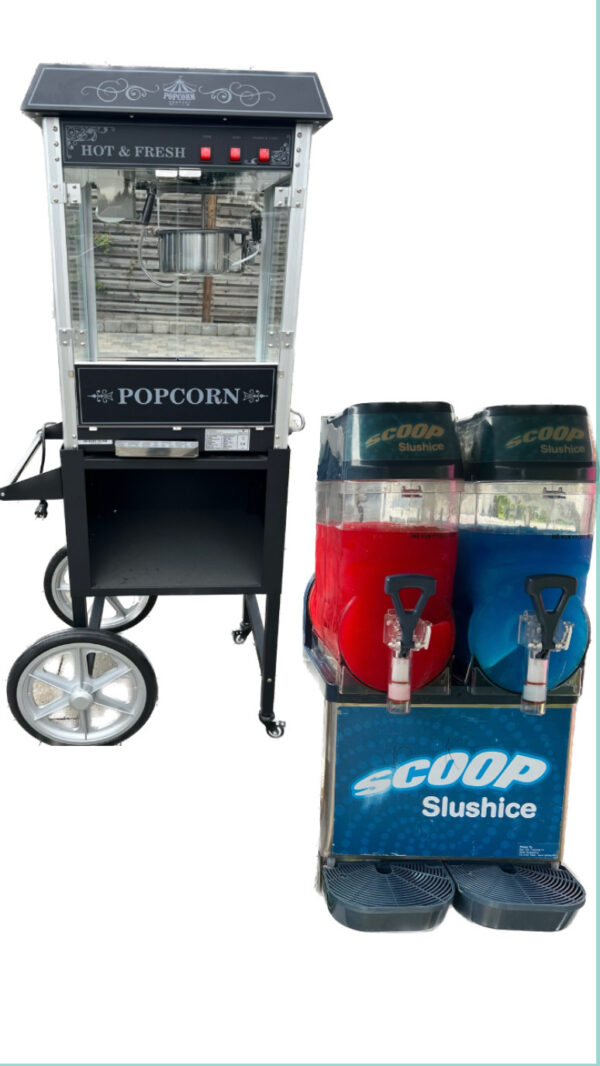 Pakke med stor hoppeborg, slush ice og popcorn - Image 7