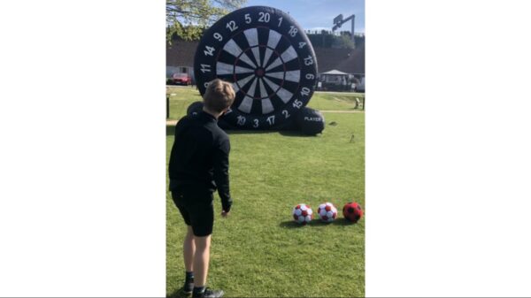 Fodbold dartskive 3 meter i diameter
